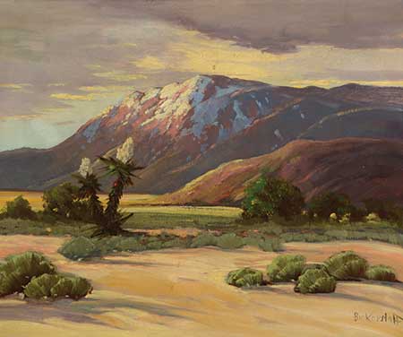 GEORGE BICKERSTAFF (American 1893-1954) "Desert Scene" Oil on canvas