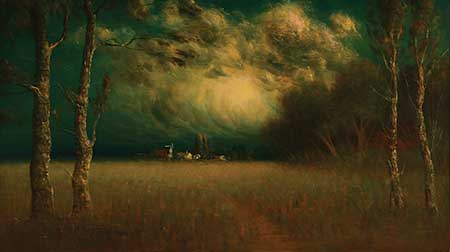 JAMES EVERETT STUART "Near Gilroy, California" Oil on canvas