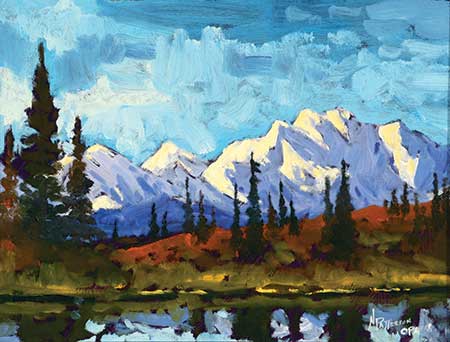 NEIL PATTERSON (Canadian b. 1947) "High Country" Oil on board