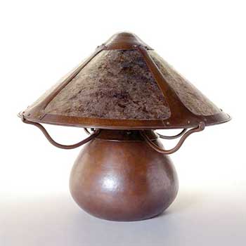 Dirk Van Erp D'Arcy Gaw Gourd Lamp