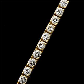 DIAMOND, 18K YELLOW GOLD BRACELET