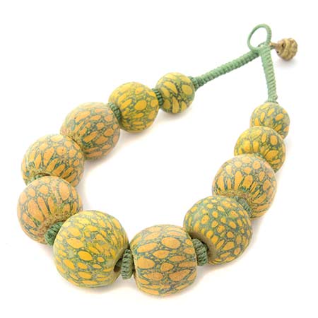 Ancient Java Glass Bead Necklace