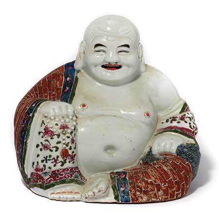 A Famille Rose Figure of Budai