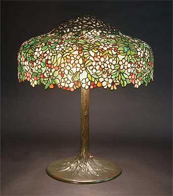 Tiffany Studios Apple Blossom Table Lamp