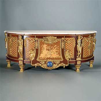 Louis XV Style Marble Top Sideboard