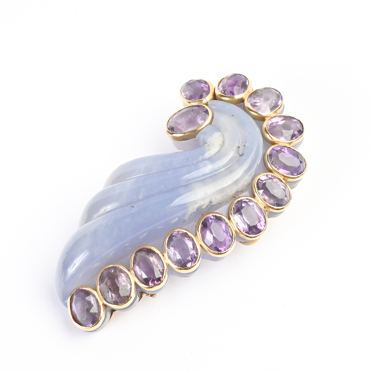 Attributed to Suzanne Belperron Multi-Stone Brooch.