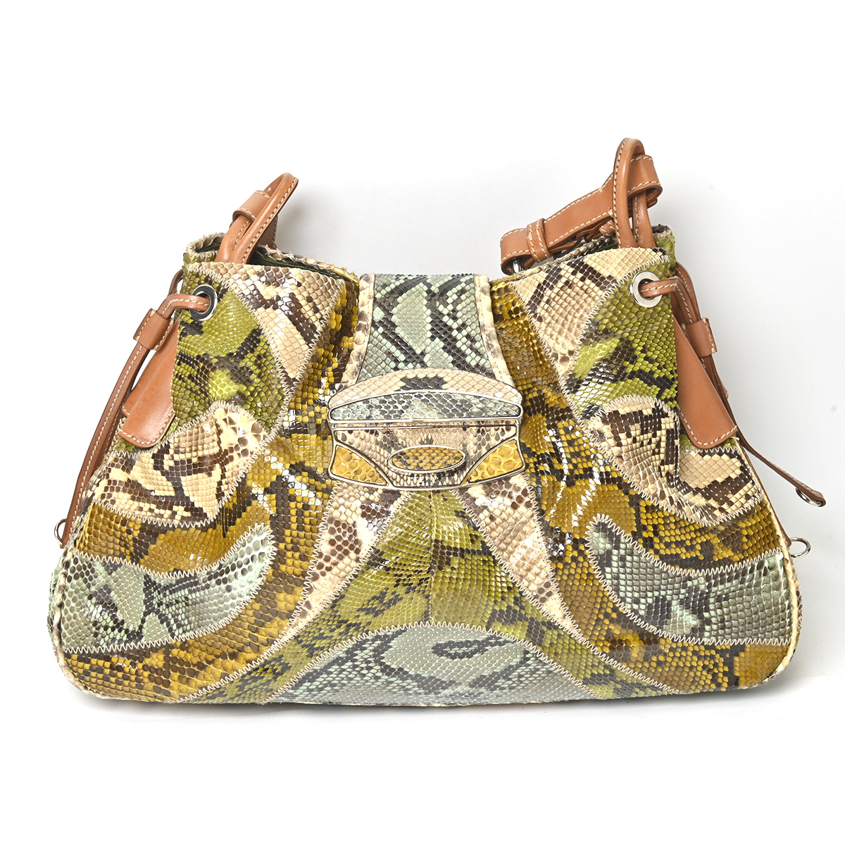 Prada Multicolor Snakeskin/Python Bag BR2942